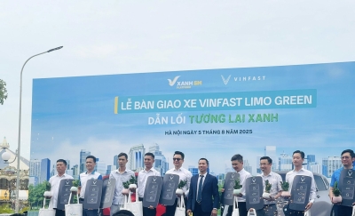 Giao lô xe đầu tiên Limo Green